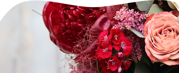 Photographie d'un bouquet sur mesure réalisé par les fleuristes d'Arches